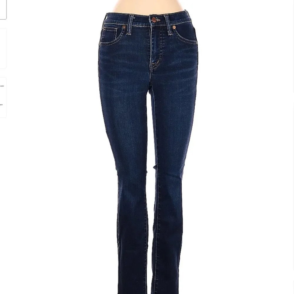 MADEWELL 9" High-Rise Skinny Jeans Denim blue size 23 women's pants - Picture 3 of 4